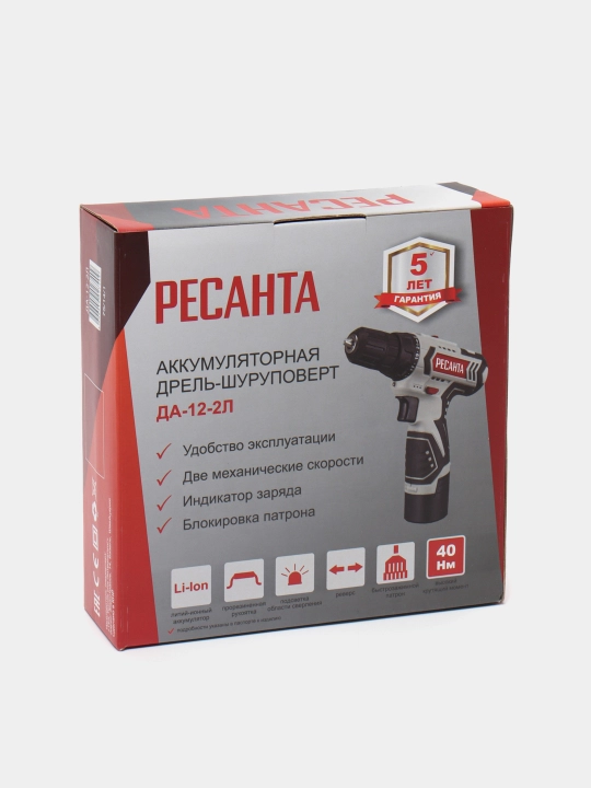 Akkumulyatorli drel-shurup buragichi Ресанта ДА-12-2Л