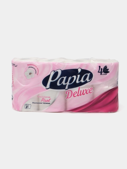 Туалетная бумага Papia Deluxe, 4 слоя 8 шт — GOODCAR-PAP3121