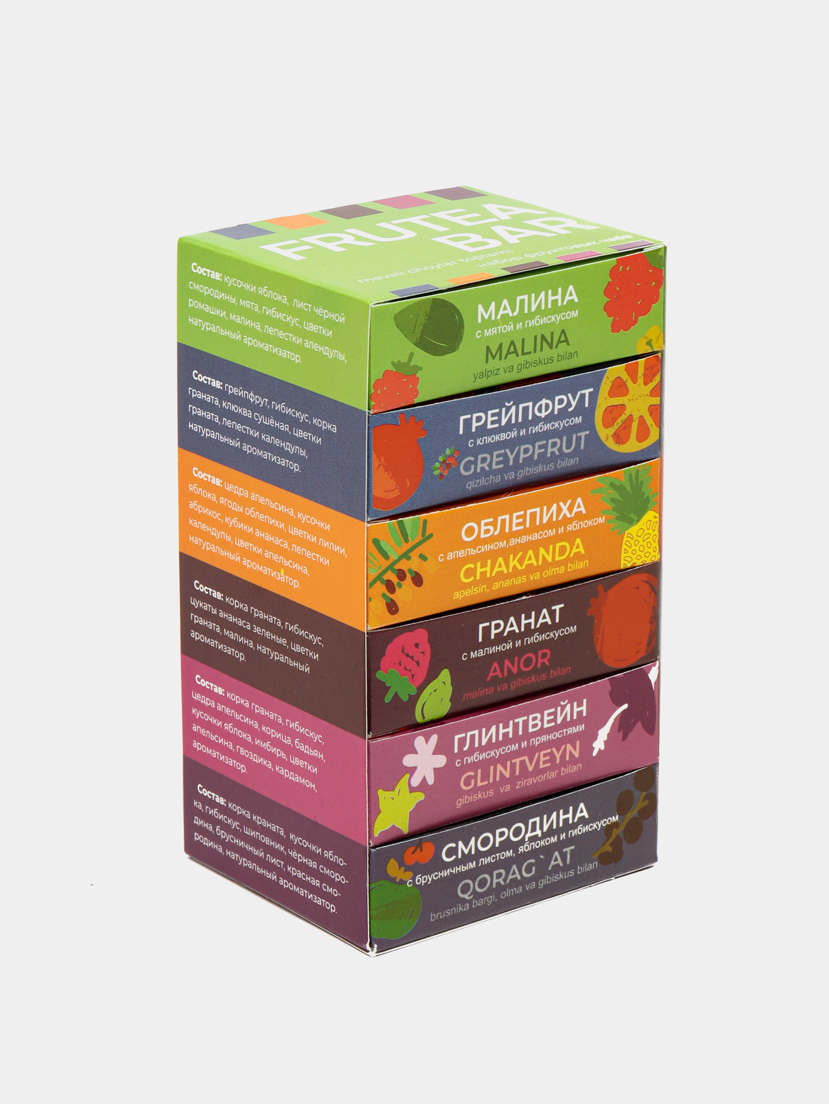 Чайный набор Teaco Чайная библиотека Frutea Bar, 6 видов купить по ...