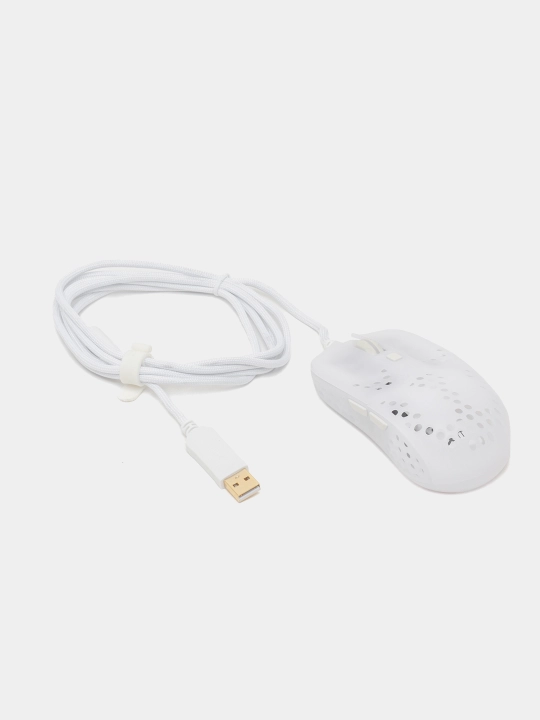 Simli o'yin sichqonchasi Xtrfy MZ1 RGB USB, oq XG-MZ1-WHITE-RGB