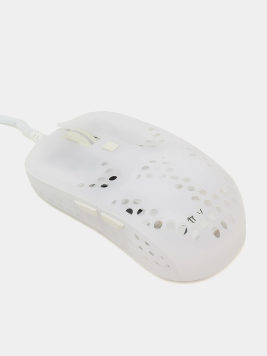 Simli o'yin sichqonchasi Xtrfy MZ1 RGB USB, oq XG-MZ1-WHITE-RGB