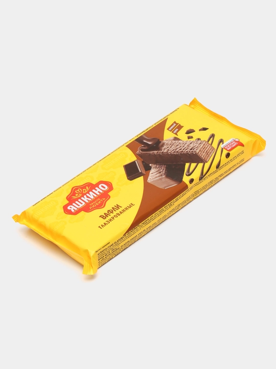 Vaflilar Яшкино shokoladli sirlangan, 200 g - 