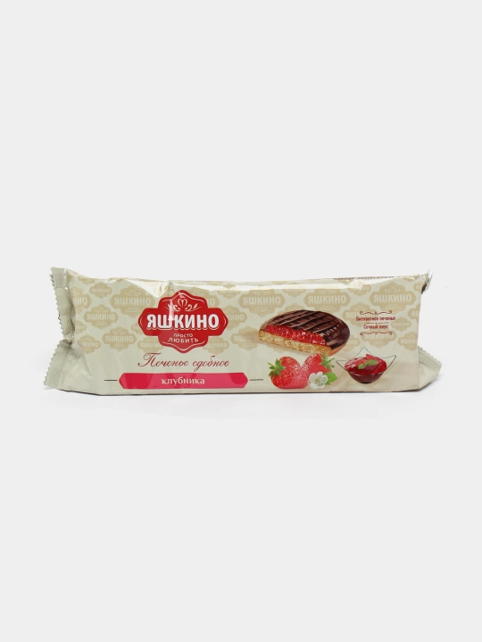 Печенье сдобное Яшкино Клубника, 137 гр - 
