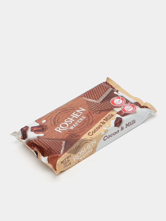 Вафли Roshen Wafers, какао-молоко, 216 г