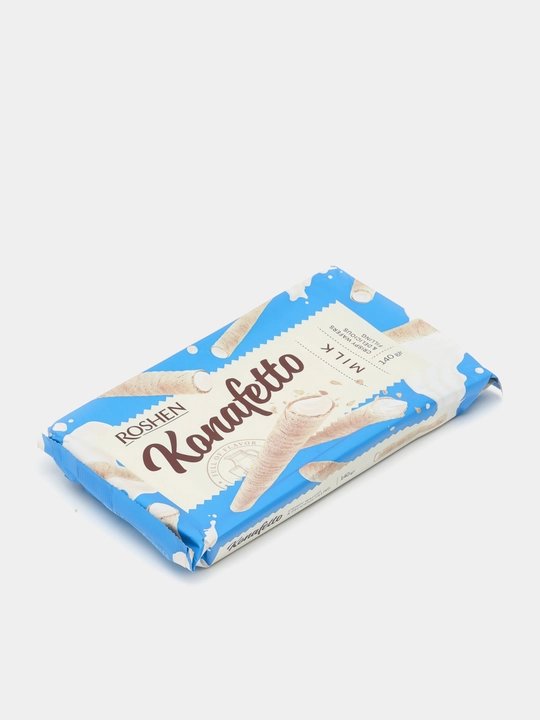 Вафельные трубочки Roshen Konafetto с молочной начинкой, 140 г