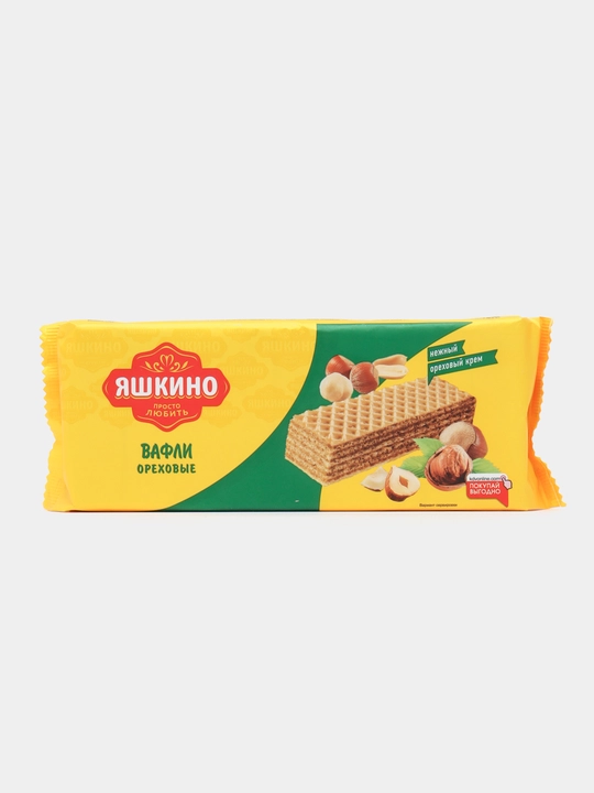 Вафли Яшкино, Хрустящие ореховые, 300 г - 
