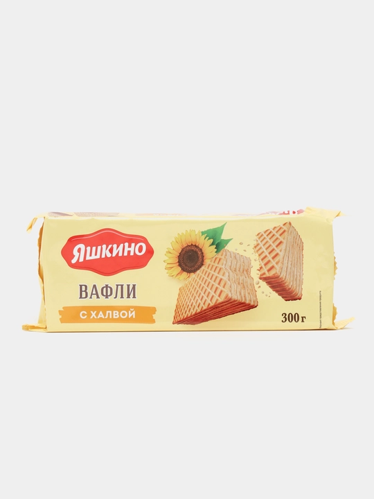 Вафли Яшкино, с халвой, 300 г - 