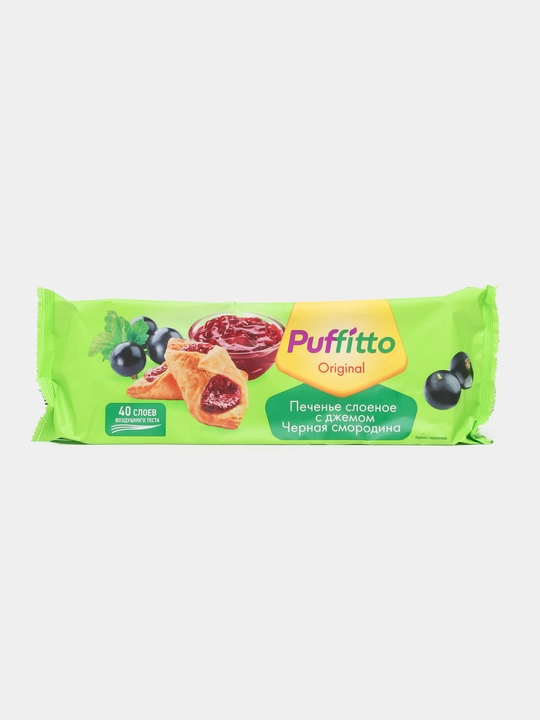 Pechene Puffitto, qora smorodina bilan, 125 g - 