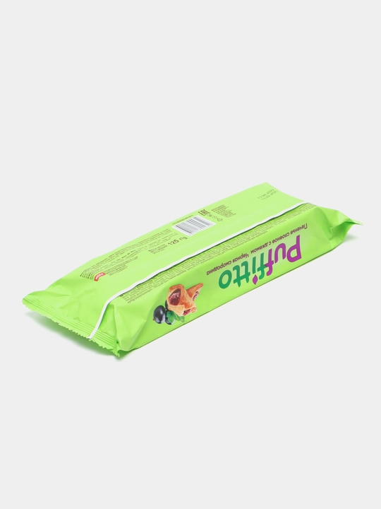 Слоенное печенье Puffitto, с чёрной смородиной, 125 г