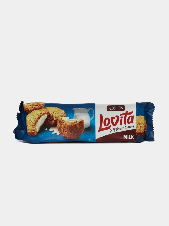 Печенье сдобное Roshen Milk Lovita, 127 г