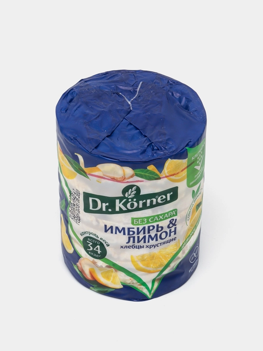 Хлебцы Dr.Korner имбирь и лимон кукурузно-рисовые, 100гр