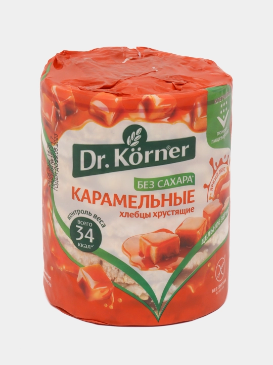 Karamelli xlebtsi Dr. Korner makkajo'xori-guruch, 90 g - 
