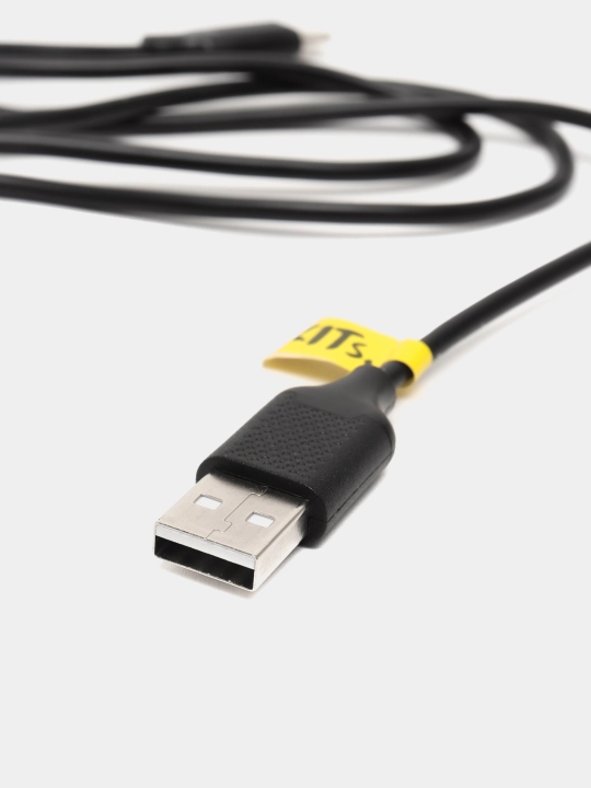 Кабель KITs USB 2.0 to Lightning Black