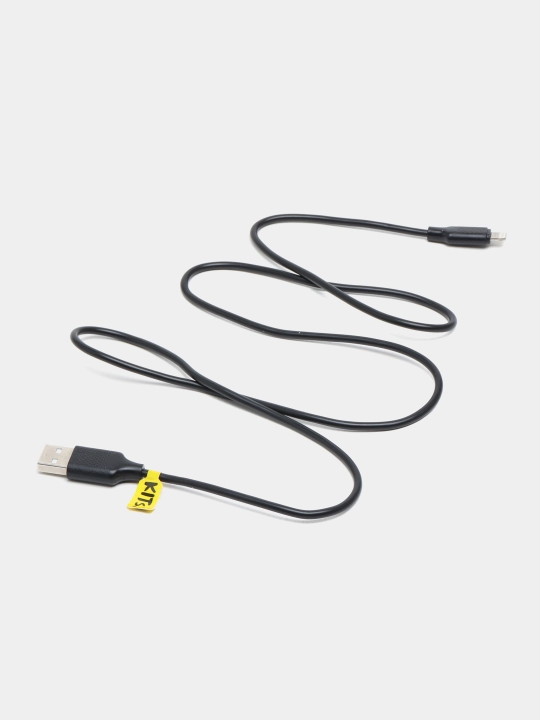 Кабель KITs USB 2.0 to Lightning Black