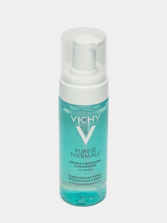 VICHY PURETE THERMALE Очищающая пенка, придающая сияние, для чувствительной кожи, 150 мл