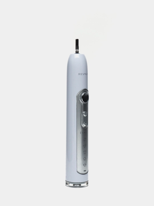 Revyline RL 010 White elektr tish cho‘tkasi, 5 ta rejimli, 3 ta nasadkali, IPX7