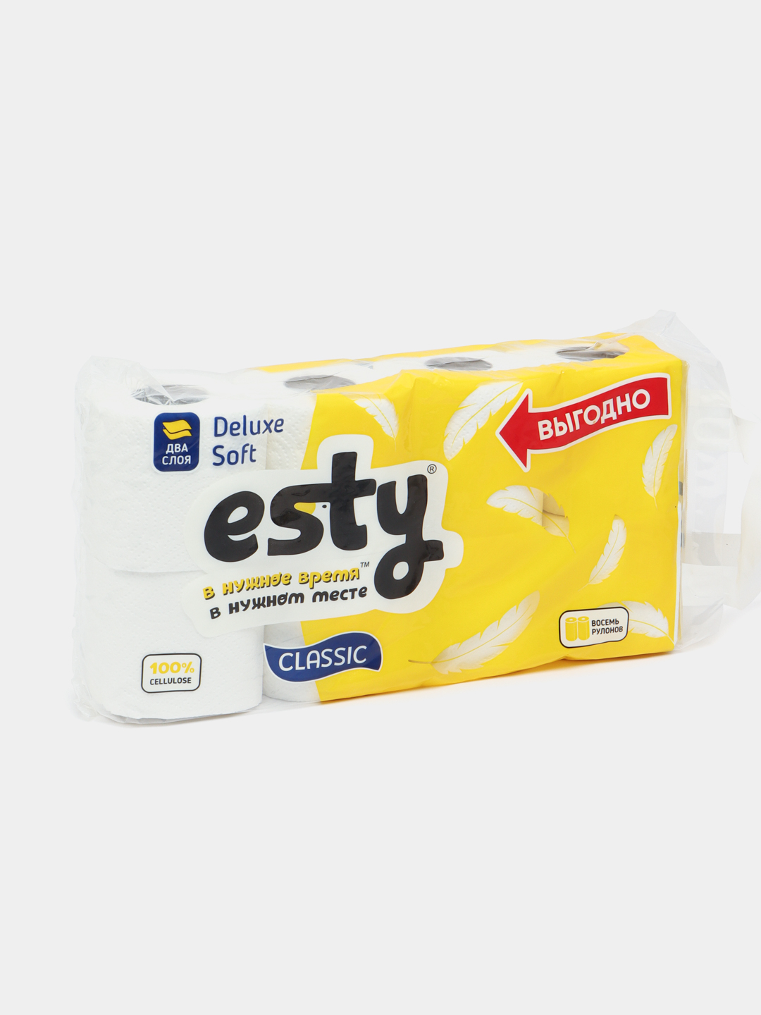Туалетная бумага Esty 2 слоя, 8 шт купить по низким ценам в интернет ...