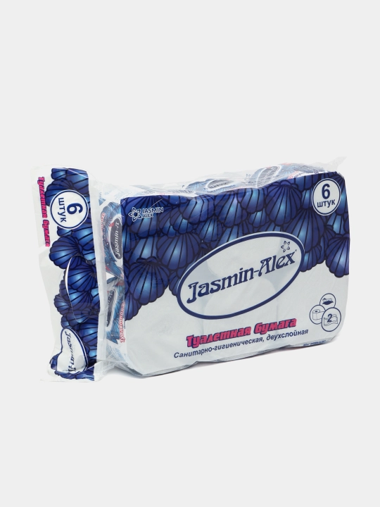 Hojatxona qog'ozi Jasmin-Alex, rakushka, 6 dona - 