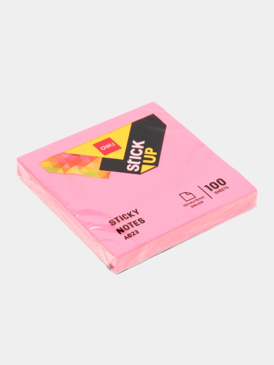 O'z-o'zidan yopishadigan stiker Deli 02303-EA, 76 * 76 mm, 100 varaq