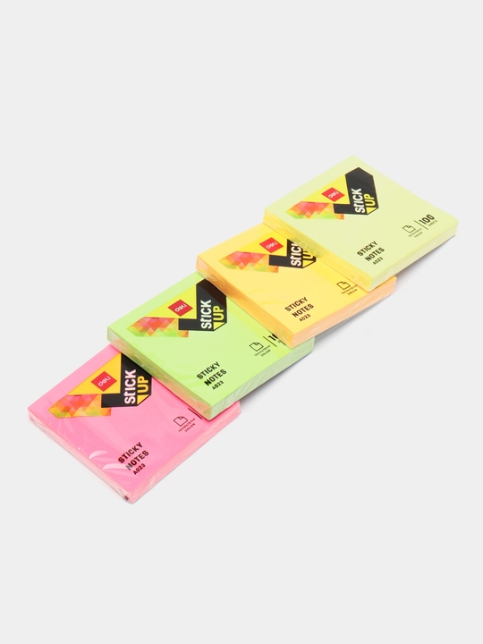 O'z-o'zidan yopishadigan stiker Deli 02303-EA, 76 * 76 mm, 100 varaq