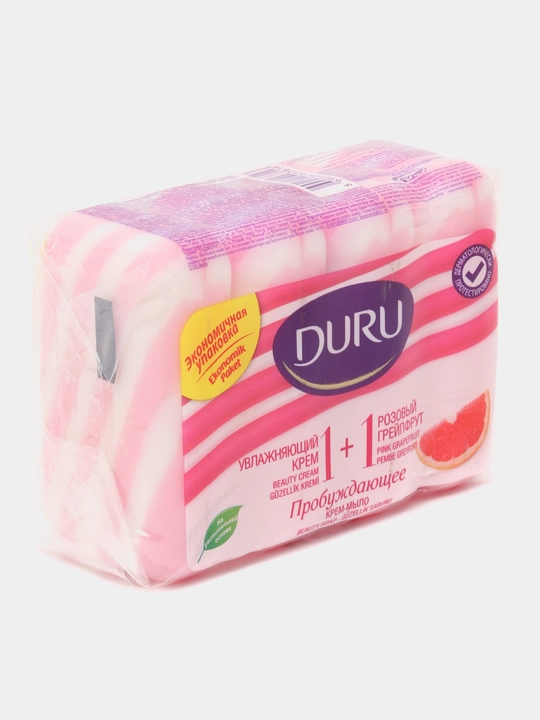 Sovun kremi Duru, namlovchi va pushti greyfurt, 1 + 1, 80 gr * 4 dona