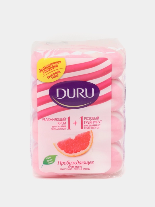 Sovun kremi Duru, namlovchi va pushti greyfurt, 1 + 1, 80 gr * 4 dona