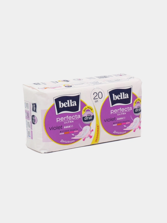 Gigiyenik prokladkalar Bella Perfecta Ultra Violet Deo Fresh, 4 tomchi, 20 dona