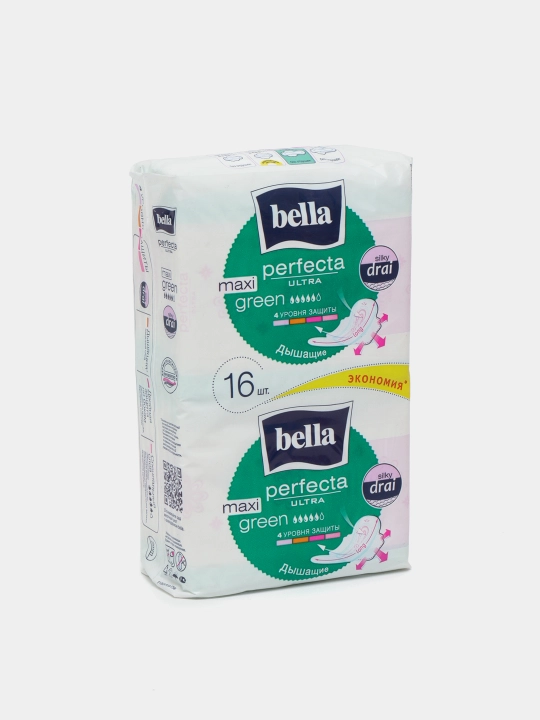 Gigienik prokladkalari Bella Perfecta Ultra Maxi yashil, 16 dona
