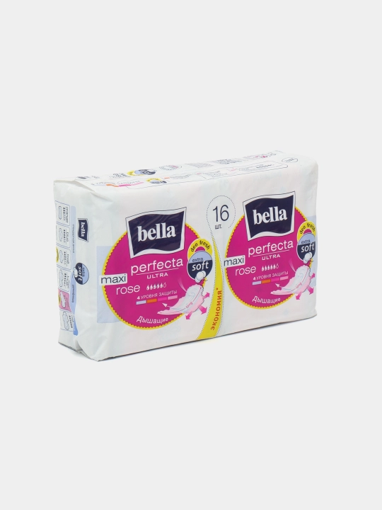 Prokladkalar gigiyenik Bella Perfecta Maxi Rose, ultra yupqa, 5 tomchi, 16 dona