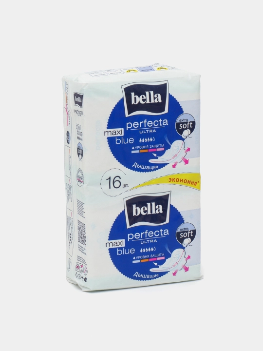 Gigiyenik prokladkalar Bella Perfecta Ultra Maxi Blue, 5 tomchi, 16 dona