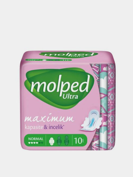 Gigienik prokladkalar Molped Ultra Normal, 4 tomchi 10 dona - 