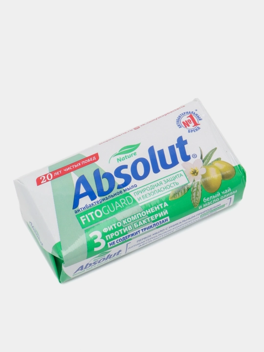 Туалетное мыло Absolut Nature, белый чай и масло оливы, 90 г
