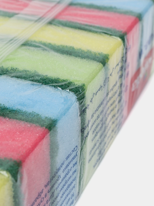 Губка для мытья посуды Vileda Rainbow, 10 шт