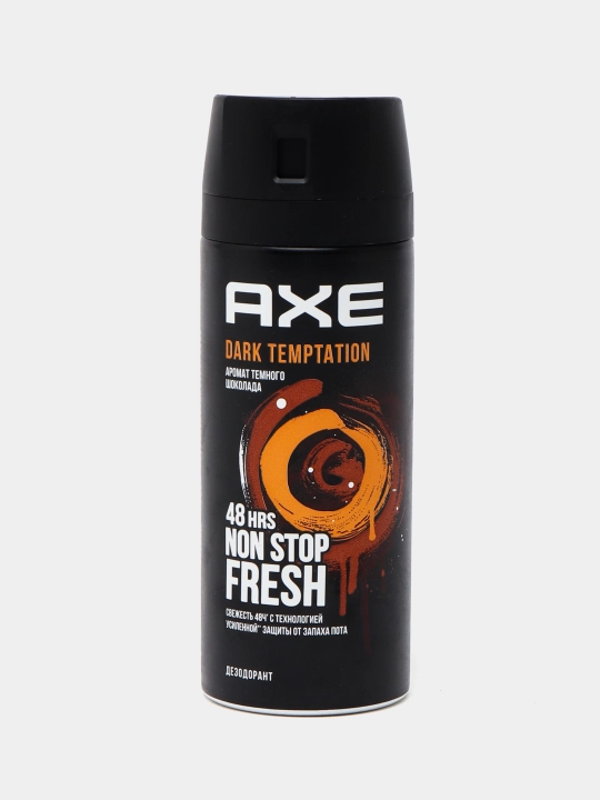 Erkaklar uchun deodorant-sprey Axe Dark Temptation qora shokolad aromati, 150 ml - 