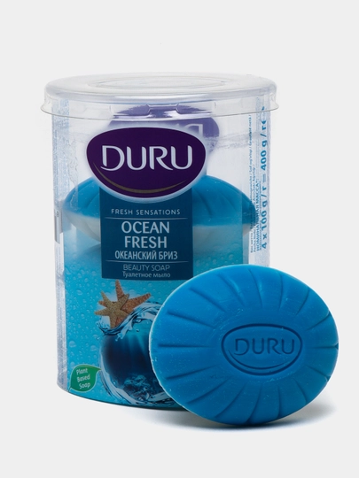 Мыло Duru Fresh Sensations Океанский бриз, 4шт, 400г - 