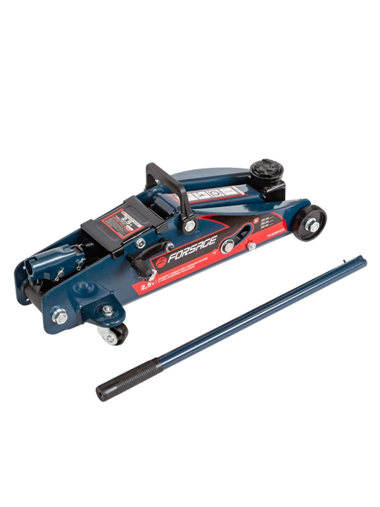 Подкатной домкрат с фиксацией Forsage 2.5т, h min 140 мм, h max 387 мм, F-TH22501CB