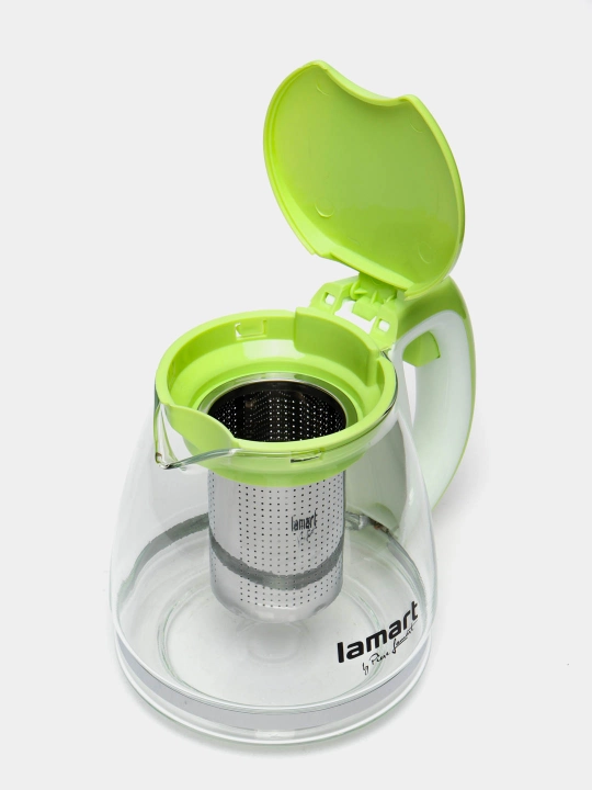 Стеклянный чайник Lamart LT7026, 1.1 л