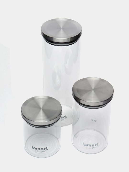 Комплект стеклянных баночек для специй Lamart LT6025