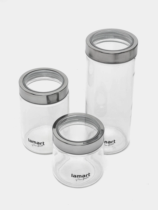 Комплект стеклянных баночек для специй Lamart LT6010
