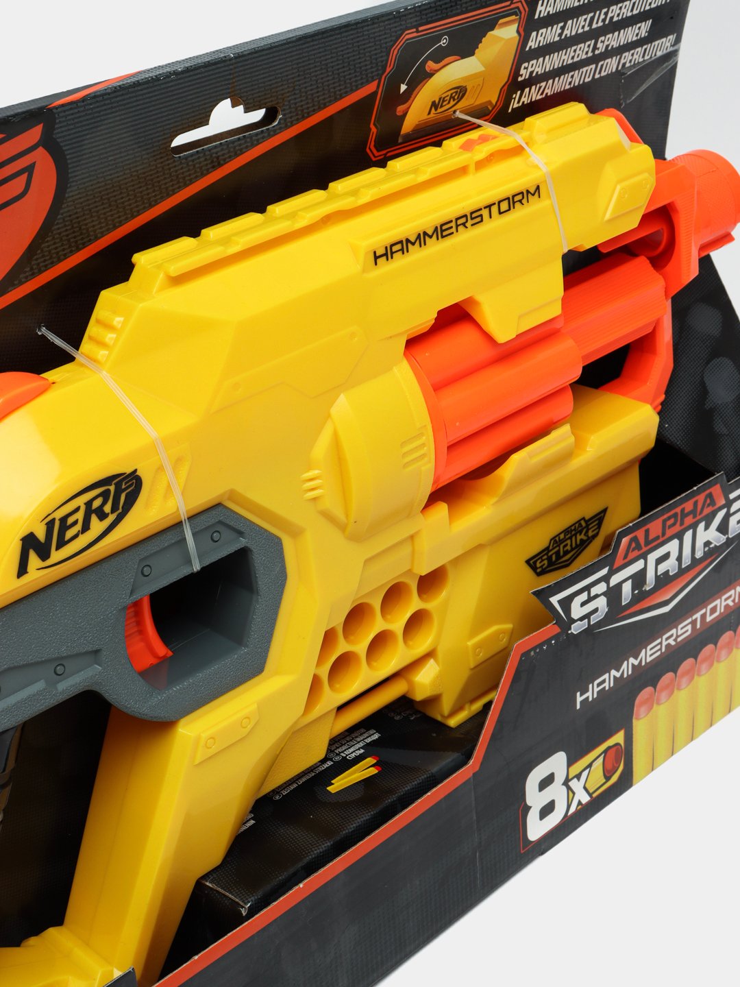 Lança Dardos Nerf Alphastrike Hammerstorm - E8676 - Hasbro em