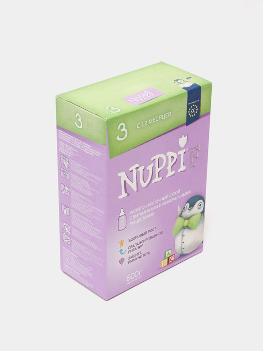Sut aralashmasi Nuppi F 3, 12 oydan boshlab, 600 g
