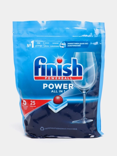 Таблетки для посудомоечных машин Finish Power, 25 таблеток — CILIT-P018579