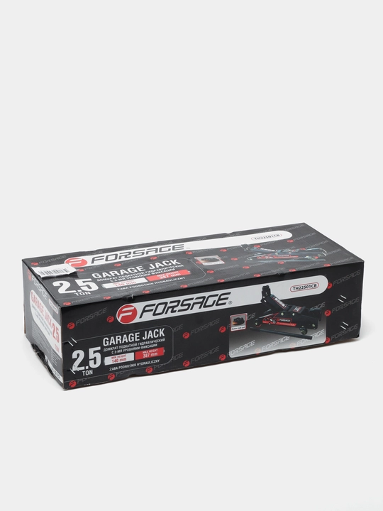 Подкатной домкрат с фиксацией Forsage 2.5т, h min 140 мм, h max 387 мм, F-TH22501CB