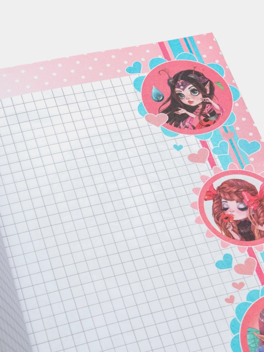 Блокнот "HAPPY PLANNER", 70г, 7БЦ, матовая ламинация., глиттер, 135 х 197 мм, 96 листов, 2165