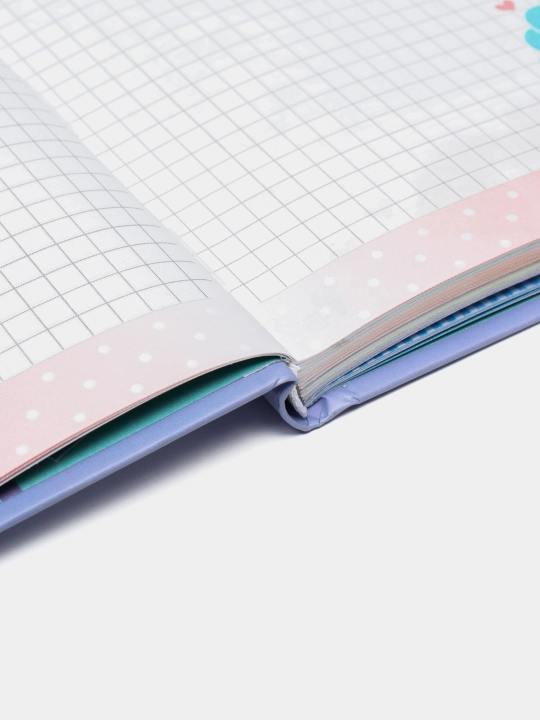 Блокнот "HAPPY PLANNER", 70г, 7БЦ, матовая ламинация., глиттер, 135 х 197 мм, 96 листов, 2165