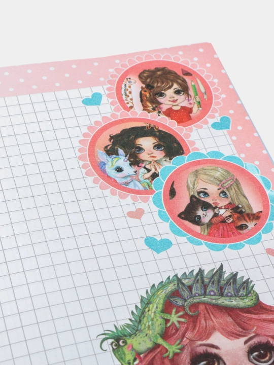 Блокнот "HAPPY PLANNER", 70г/м2, 7БЦ, матовая ламинация, глиттер, 135х197 мм, 96 л, 21476