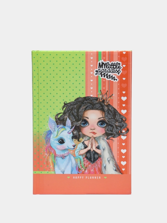 Блокнот "HAPPY PLANNER", 70г, 7БЦ, матовая ламинация, глиттер, 135х197мм, 96л, 2166 - 