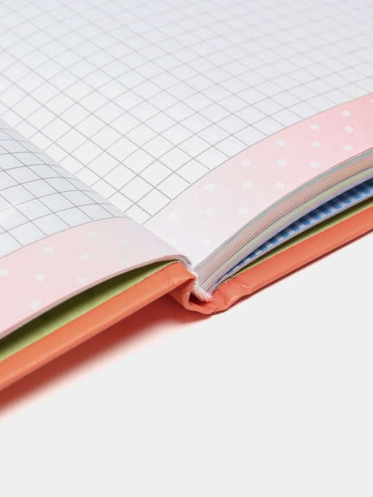 Блокнот "HAPPY PLANNER", 70г, 7БЦ, матовая ламинация, глиттер, 135х197мм, 96л, 2166