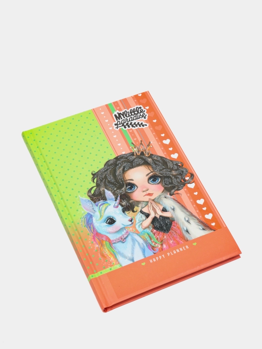 Блокнот "HAPPY PLANNER", 70г, 7БЦ, матовая ламинация, глиттер, 135х197мм, 96л, 2166