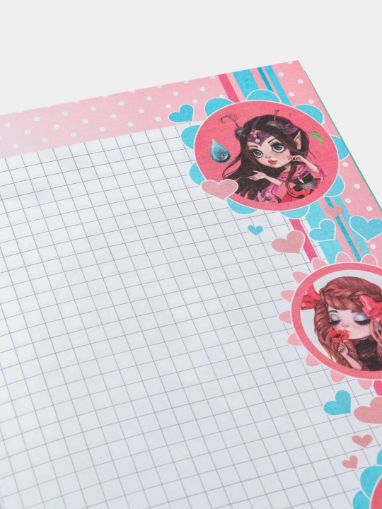 Bloknot "HAPPY PLANNER", 70g, 7bc, mat laminatsiya, yaltiroq, 135x197mm, 96 varaq, 21475